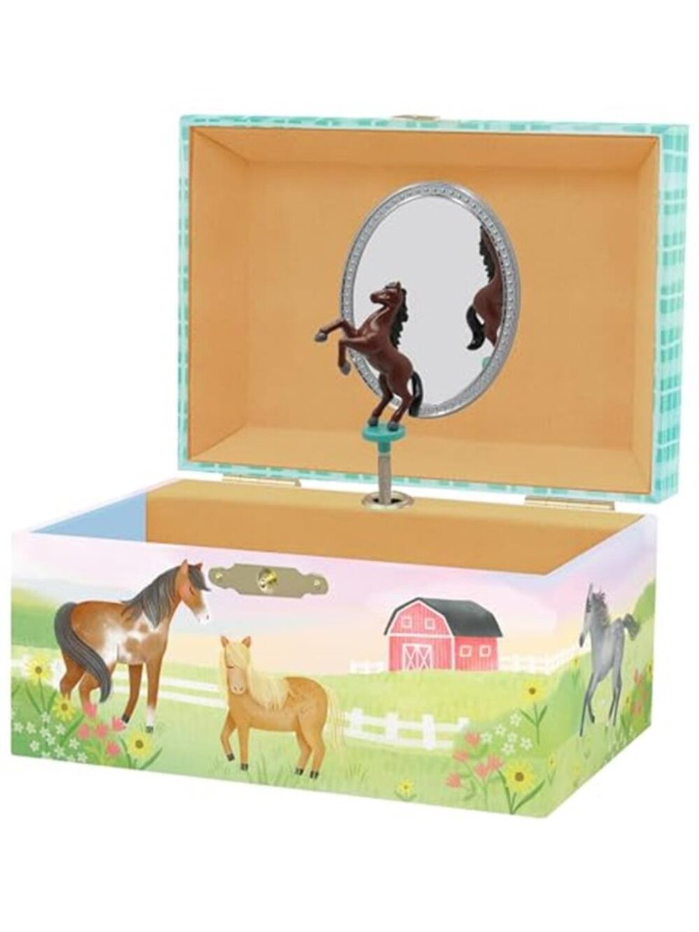 Horse Jewelry Box Horse Toys for Girls Age 4-6- Kids Jewelry Box with Spinning